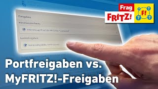 MyFRITZFreigaben vs Portfreigaben  Frag FRITZ [upl. by Edris]