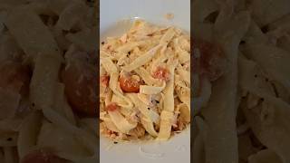 quick amp easy recipe  pasta with salmon  Pasta mit Lachs Nudelnpastasalmon cooking food [upl. by Carlynn]