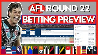 Betting Tips Trends amp Predictions For ALL Matches In Round 22  2024 AFL Season [upl. by Ilarrold]