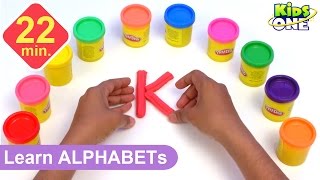 Play and Learn  Alphabets with Play Doh for kids  play doh abc  Phonics song  KidsOne [upl. by Monique]