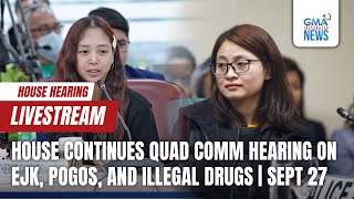 LIVE House continues quad committee hearing on EJK POGOsand illegal drugs PART 1 Sept 27 2024 [upl. by Starbuck]