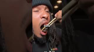 Credit markbeshae Keith Lee Accidentally Eats A Parasite From Fob Sushi😬🤨 [upl. by Klarika]