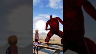 Armin vs Colossal Titan attackontitan vrchat aot discorabbitvr vrdance [upl. by Eelan]