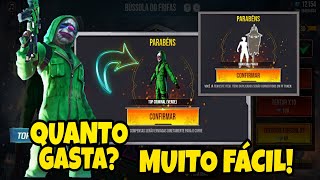 PEGANDO O TOP CRIMINAL E EMOTE BANDEIRÃO EVENTO BÚSSOLA DE PRÊMIOS FREE FIRE BÚSSOLA DO FRIFAS [upl. by Saffian149]