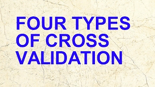 Four Types Of Cross Validation KFold  Leave One Out Bootstrap  Hold Out [upl. by Nolyd]