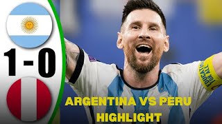 Argentina vs Peru 10  Today match All Goals amp Highlights [upl. by Candida675]