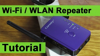 WiFi  WLAN Repeater einrichten Tutorial  Coredy E300 DEUTSCH [upl. by Hsetim307]