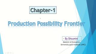 Production Possibility Frontier  Crisp explanation  Economics [upl. by Rosy]