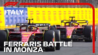 Leclerc and Sainz Fight For the Podium  2023 Italian Grand Prix [upl. by Lehcin]