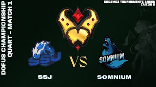 DOFUS Championship Fall 2024  Quart  SSJ vs Somnium  Match 1 [upl. by Tania]