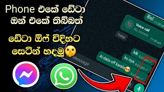 How To Tern Off Whatsapp When Mobile Data On 2024 Sinhala  whatsapp data off setting sinhala [upl. by Askwith]