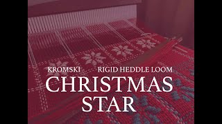 Christmas Star pattern for rigid heddle loom [upl. by Guilbert418]