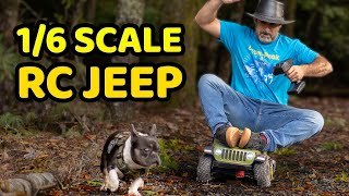 This RC Jeep is HUGE But can it tow a real car Axial SCX6 Torture Test [upl. by Ynnoj]