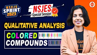 NSEJS Special Session Qualitative Analysis Colored Compounds  Junior Science  Nidhi Maam  VOS [upl. by Alguire]