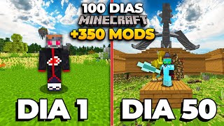 SOBREVIVÍ 100 DÍAS en MINECRAFT pero con TODOS los MODS que EXISTEN👈 [upl. by Pulling]