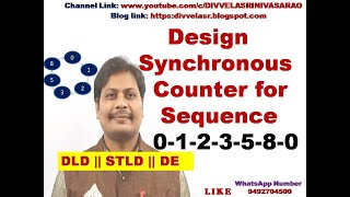 Design a Synchronous Counter for the Sequence 0123580  Synchronous Counter  Counters [upl. by Bigg]