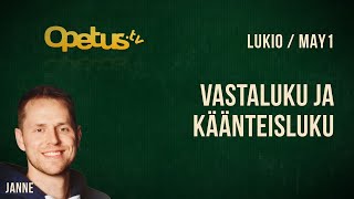 Vastaluku ja käänteisluku [upl. by Ellehcram665]