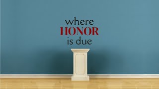 Where Honor Is Due  Pastor Dominick Warne [upl. by Bent]