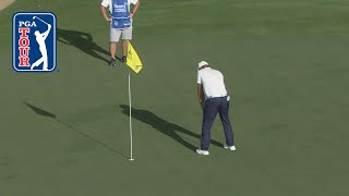 Bryson DeChambeau putts with flagstick in at Sentry 2019 [upl. by Idur]