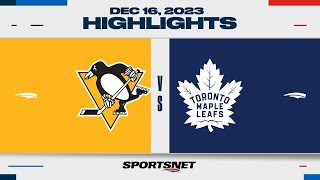 NHL Highlights  Penguins vs Maple Leafs  December 16 2023 [upl. by Yle]