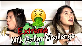 FUNNY UNCUT MILK GALLON CHALLENGE challengevideo estrada twins failure throwup [upl. by Ezitram]