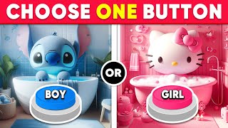 Choose One Button BOY or GIRL Edition 💙🎀 Daily Quiz [upl. by Veneaux426]