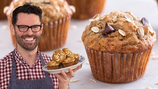 Amazing Oatmeal Banana Muffins Recipe  SO Easy [upl. by Ruthann278]