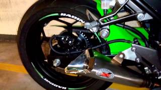 Kawasaki Ninja with Ixil X55 exhaust [upl. by Leahplar]