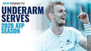 2020 ATP Tennis Underarm Serve Compilation [upl. by Rosinski814]