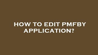 How to edit pmfby application [upl. by Mastrianni]