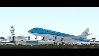 Prepar3D V45 All NEW Feelthere Embraer E175 V3  KLM Cityhopper landing 4K [upl. by Eisinger670]