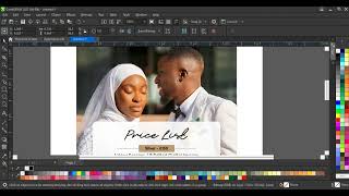 HOW TO DESIGN A SIMPLE PRICE LIST IN LESS THAN 5 MINUTES  CORELDRAW TUTORIAL [upl. by Colburn]