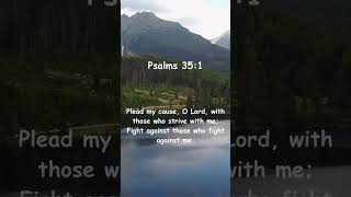 Psalms 351  dailybibleverse religion motivational gospel daily shorts [upl. by Leonanie]