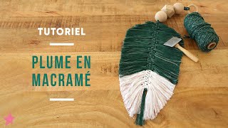 TUTORIEL  Plume Macramé DIY [upl. by Saval884]