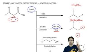 Acetoacetic Ester Synthesis General Reactions [upl. by Anovahs42]