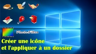 Créer une icône et lappliquer à un dossier [upl. by Adgam]