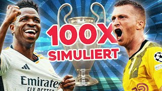 Ich hab das Champions League Finale 100x simuliert [upl. by Aicilef710]