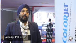 Exhibitors Speak Jitender Pal Singh Colorjet India Ltd [upl. by Bride]