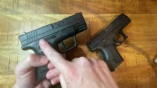 Springfield XD 3” Subcompact 40SW vs Springfield XDM Elite 38” Compact 10MM [upl. by Marlow]