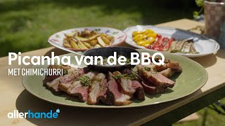 Picanha van de BBQ met chimichurri  Hugo op hete kolen  Allerhande [upl. by Fredette733]