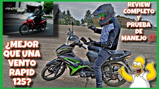 ITALIKA AT110 RT REVIEW Y PRUEBA DE MANEJO 💯 ¿MEJOR QUE UNA VENTO RAPID 125 🤔 MOTOVLOG 🔥 [upl. by Carman]