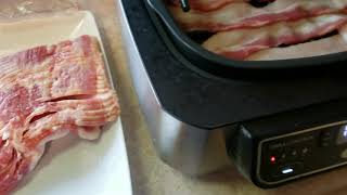 Cooking bacon in my Ninja Foodi air fryer Easy and no splatter Carnivore Keto [upl. by Ranson]