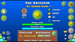 The Eschaton by Xender Game 377th Demon  Geometry Dash [upl. by Nnyleak]