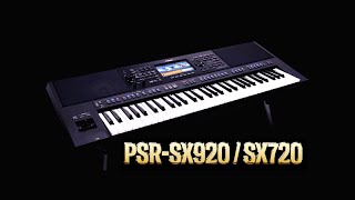 YAMAHA PSR SX720 PSR SX920 demo and how to use [upl. by Atinnek]