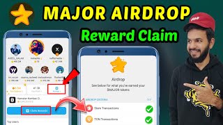 Major Airdrop 🤯  Major Airdrop claim kaise kare  Major claim reward  Major Airdrop withdrawal 💵 [upl. by Steinke]