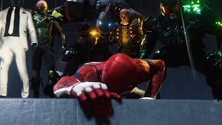 SpiderMan PS4  Spiderman vs Sinister 6 Bosses Epic Cutscene Marvels Spiderman Game 2018 PS4 Pro [upl. by Noitna]