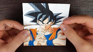 TUTORIAL Goku Transformations  Endless card [upl. by Langsdon929]