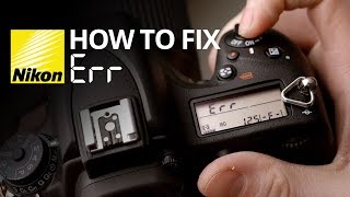 How to fix Err on a Nikon camera 📷 [upl. by Oguh252]