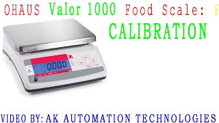 Ohaus Electronic Balance Scale Valor 1000 Calibration  How To Calibration Valor 1000 [upl. by Ethelstan597]