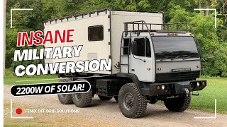 INSANE Off Grid Stewart amp Stevenson MTV Military Conversion [upl. by Olegnaed214]